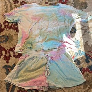 Tie-Dye T-Shirt and Shorts Set
